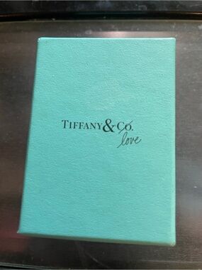 Tiffany & Co. box in Tiffany blue with black logo